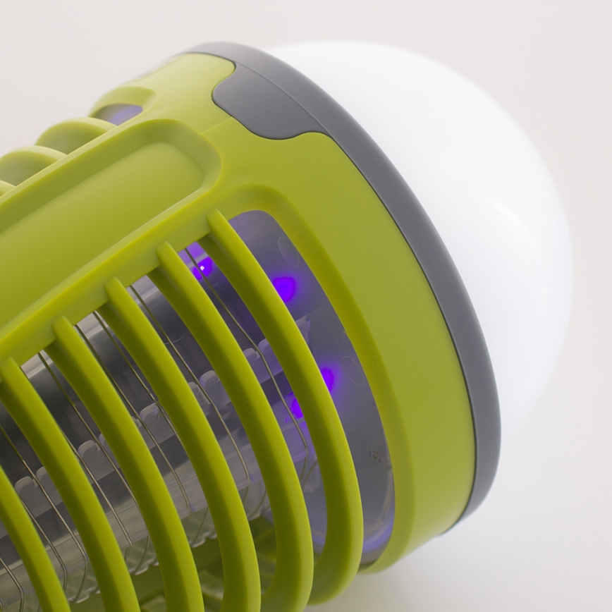 Εξωτερικό φωτιστικό LED με παγίδα εντόμων LED/5W/USB 1800mAh IP44