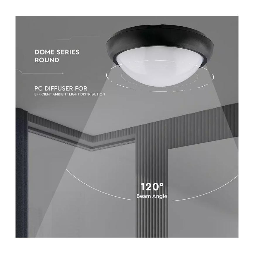LED Εξωτερικό φωτιστικό οροφής LED/12W/230V IP54