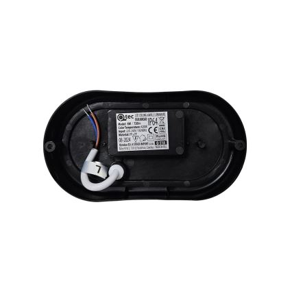 LED εξωτερικό φωτιστικό οροφής LED/8W/230V 4200K IP64 μαύρο