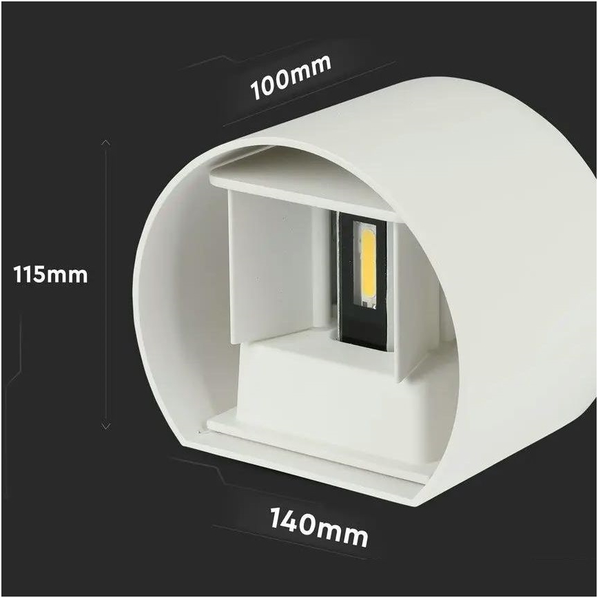 LED Εξωτερικό φωτιστικό τοίχου LED/6W/230V 4000K IP65 λευκό