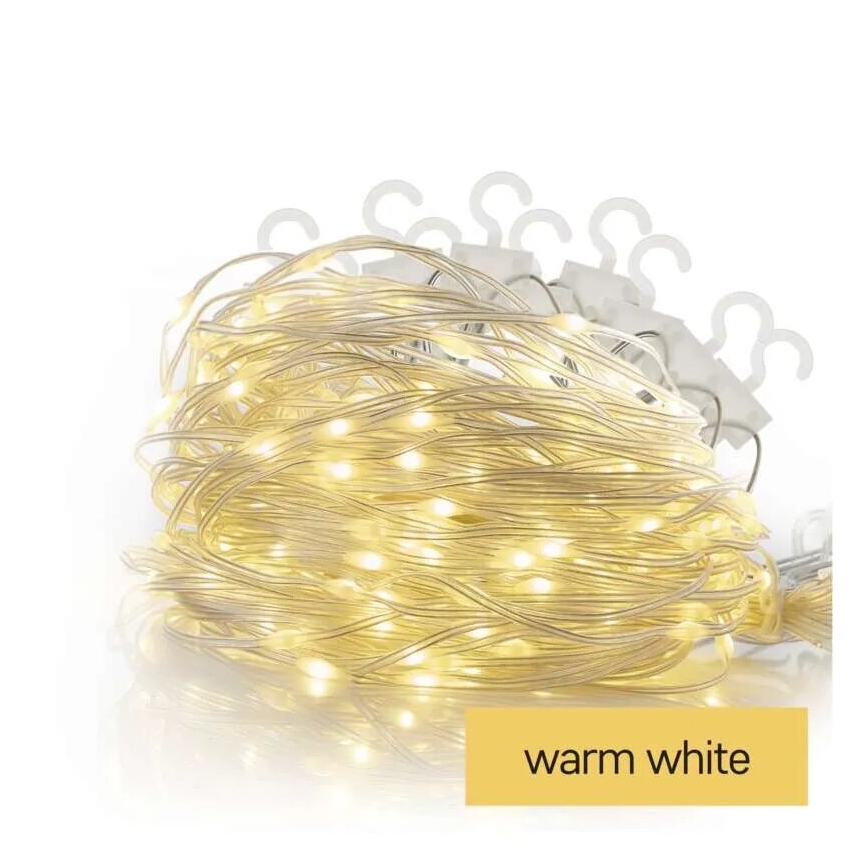 Εξωτερικό χριστουγεννιάτικο φωτιστικό LED 54xLED/8 λειτουργίες 6,7x0,7μ IP44 ζεστό λευκό