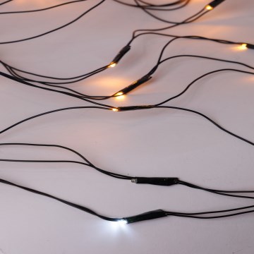 LED Εξωτερικό χριστουγεννιάτικο φωτιστικό κουρτίνα NET 240xLED/7,2W/230V 1,5x2 m IP44 θερμό λευκό