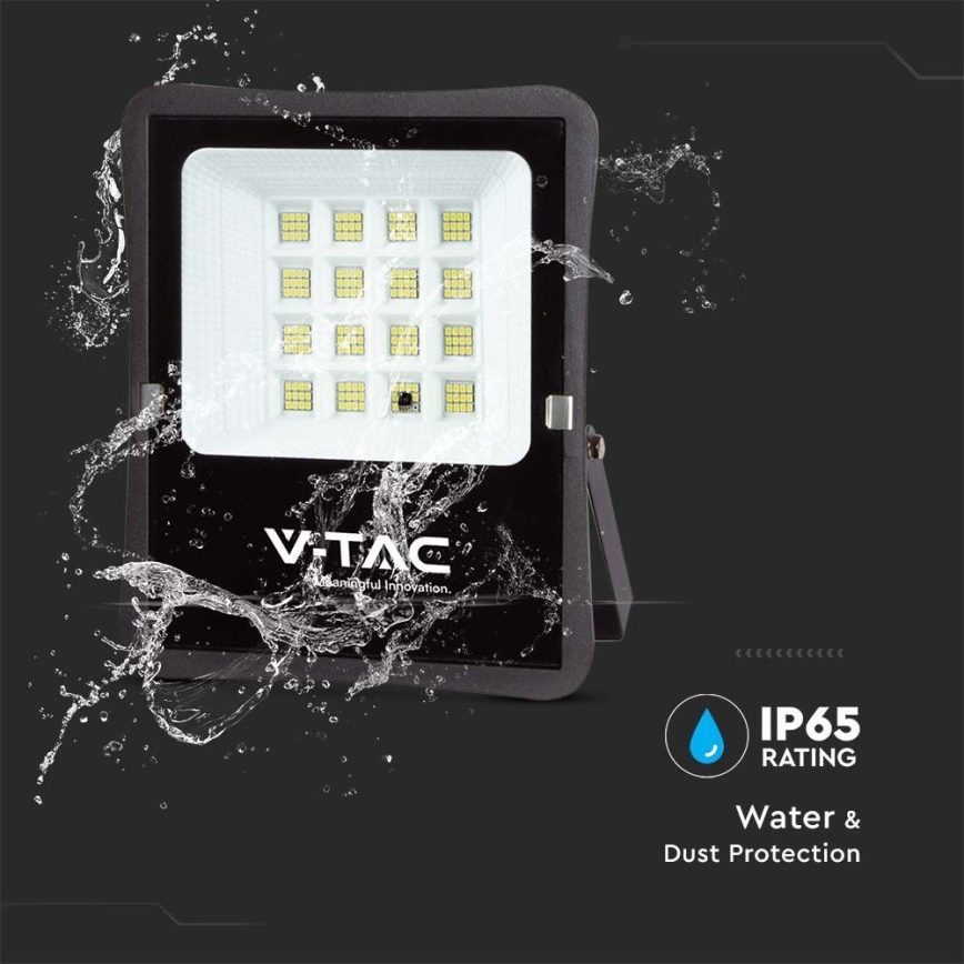 LED Εξωτερικός ηλιακός προβολέας LED/12W/3,2V 6400K IP65 10000 mAh + τηλεχειριστήριο