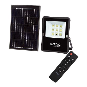 LED Εξωτερικός ηλιακός προβολέας LED/6W/3,2V 4000K IP65 5000 mAh + τηλεχειριστήριο