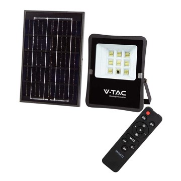 LED Εξωτερικός ηλιακός προβολέας LED/6W/3,2V 6400K IP65 4000 mAh + τηλεχειριστήριο