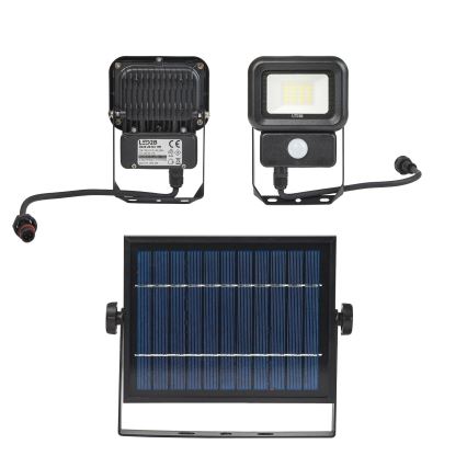 LED Εξωτερικός ηλιακός προβολέας με αισθητήρα LED/10W/3,7V 6500K IP65 2200 mAh