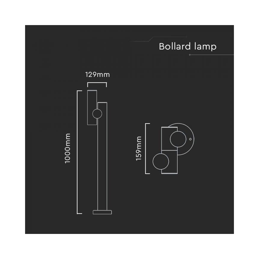 LED Εξωτερικού χώρου flexible lamp LED/4W/230V 4000K IP44 100 cm λευκό