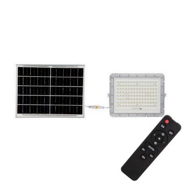 LED Εξωτερικού χώρου solar προβολέας  LED/20W/3,2V 4000K λευκό IP65 + τηλεχειριστήριο