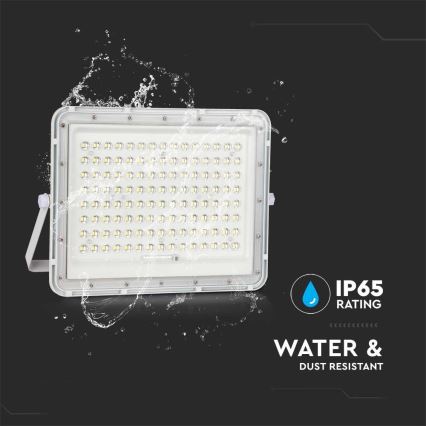 LED Εξωτερικού χώρου solar προβολέας  LED/20W/3,2V 4000K λευκό IP65 + τηλεχειριστήριο