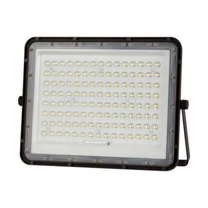 LED Εξωτερικού χώρου solar προβολέας  LED/200W/3,2V 4000K μαύρο IP65 + τηλεχειριστήριο