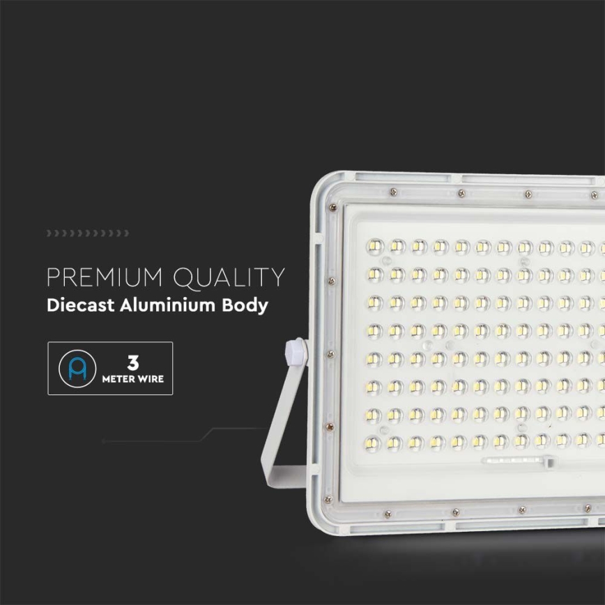 LED Εξωτερικού χώρου solar προβολέας  LED/20W/3,2V 6400K λευκό IP65 + τηλεχειριστήριο