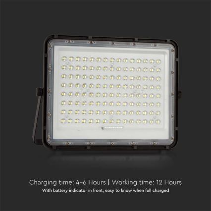 LED Εξωτερικού χώρου solar προβολέας  LED/20W/3,2V 6400K μαύρο IP65 + τηλεχειριστήριο