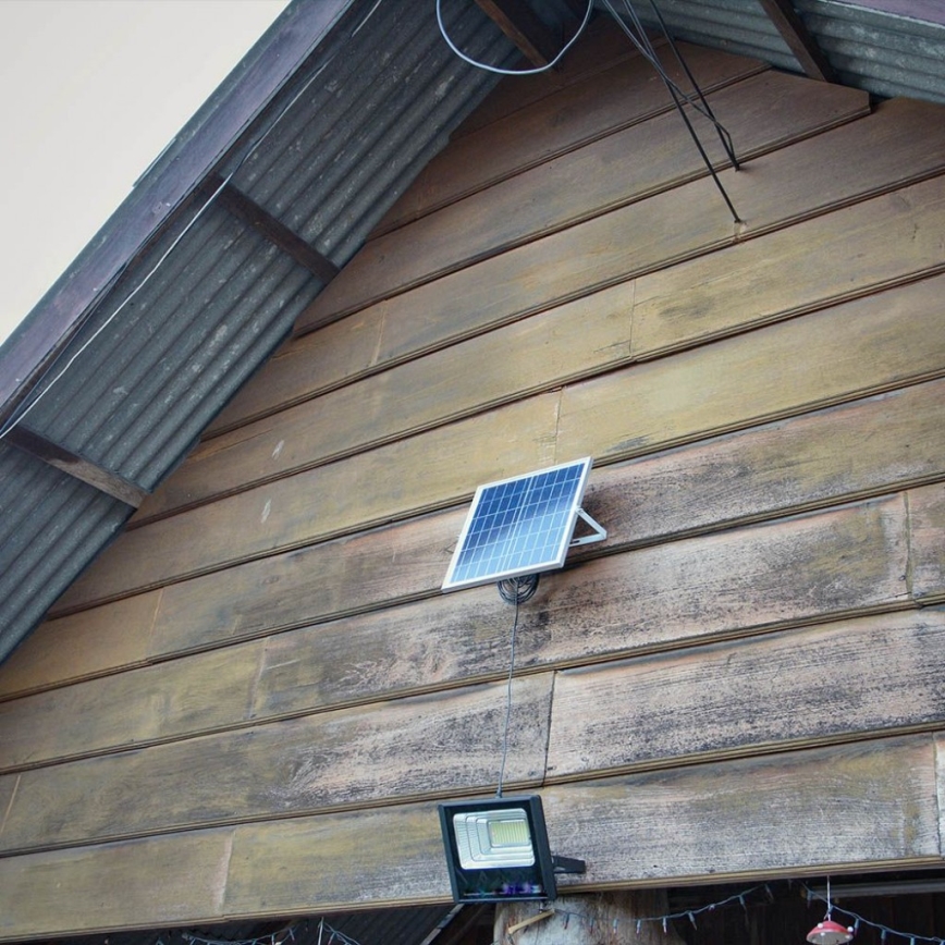 LED Εξωτερικού χώρου solar προβολέας  LED/40W/10V IP65 6000K + τηλεχειριστήριο