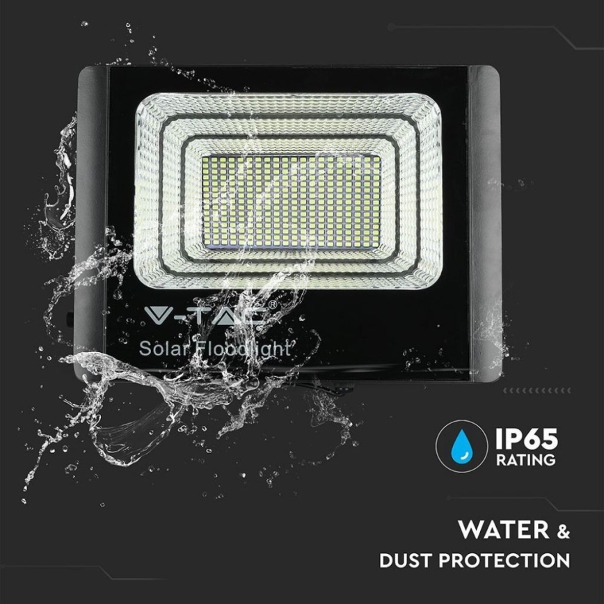 LED Εξωτερικού χώρου solar προβολέας  LED/40W/10V IP65 6000K + τηλεχειριστήριο