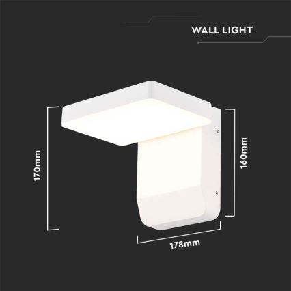 LED Εξωτερικού χώρου wall flexible φωστικό LED/17W/230V IP65 3000K λευκό