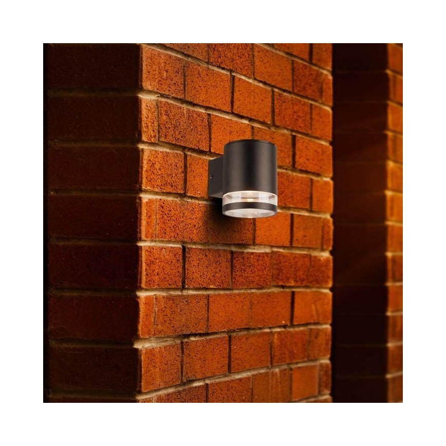 LED Εξωτερικού χώρου ηλιακό φωτιστικό τοίχου LED/1W/3,7V 3000K IP54 1200 mAh μαύρο