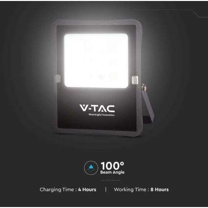 LED Εξωτερικού χώρου ηλιακός προβολέας LED/6W/3,2V 6400K IP65 + τηλεχειριστήριο