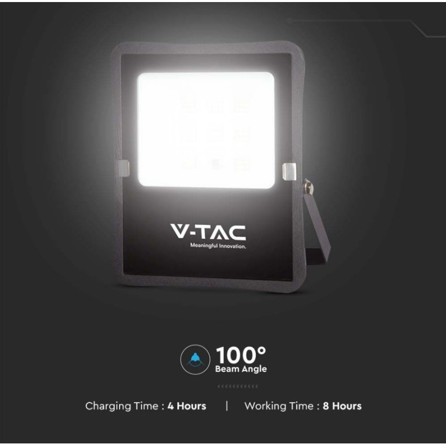 LED Εξωτερικού χώρου ηλιακός προβολέας LED/6W/3,2V 6400K IP65 + τηλεχειριστήριο