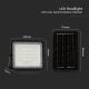 LED Εξωτερικού χώρου ηλιακός προβολέας ντιμαριζόμενος LED/6W/3,2V IP65 6400K μαύρο + τηλεχειριστήριο