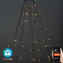 LED Εξωτερικού χώρου Χριστουγεννιάτικα λαμπάκια κουρτίνα 200xLED/8 λειτουργίες 10x2m IP65 Wi-Fi Tuya θερμό λευκό
