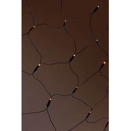 LED Εξωτερικού χώρου Χριστουγεννιάτικα λαμπάκια κουρτίνα NET 240xLED/7,2W/230V 1,5x2 m IP44 θερμό λευκό