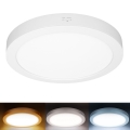 LED επιφανειακό/εντοιχισμένο πάνελ 2 σε 1 24W/230V 3000/4000/6000K Ø 30 cm IP54 λευκό
