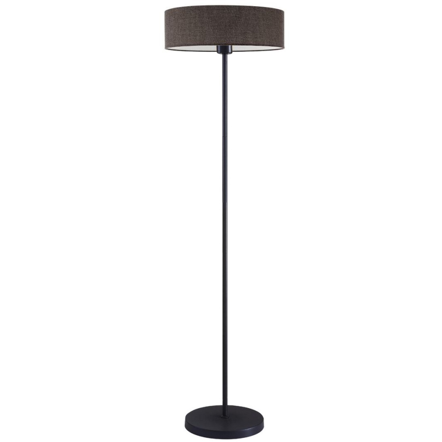 LED Επιδαπέδιο φωτιστικό TUNJA 1xE27/20W/230V Ø 38 cm μαύρο/καφέ