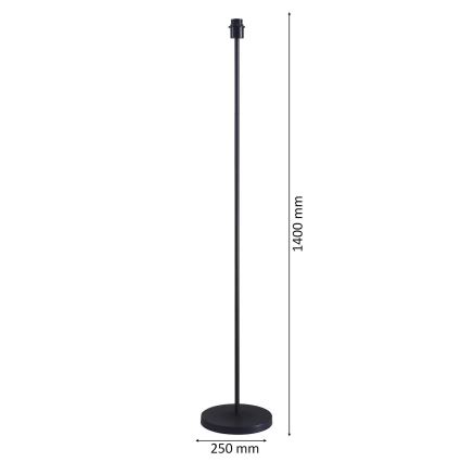 LED Επιδαπέδιο φωτιστικό TUNJA 1xE27/20W/230V Ø 38 cm μαύρο/καφέ