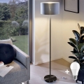 LED επιδαπέδιο φωτιστικό TUNJA 1xE27/20W/230V Ø 38 εκ. μαύρο/γκρι