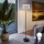 LED Επιδαπέδιο φωτιστικό TUNJA 1xE27/20W/230V διάμ. 30 cm μαύρο/λευκό