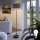 LED Επιδαπέδιο φωτιστικό TUNJA 1xE27/20W/230V διάμ. 38 cm μαύρο/καφέ