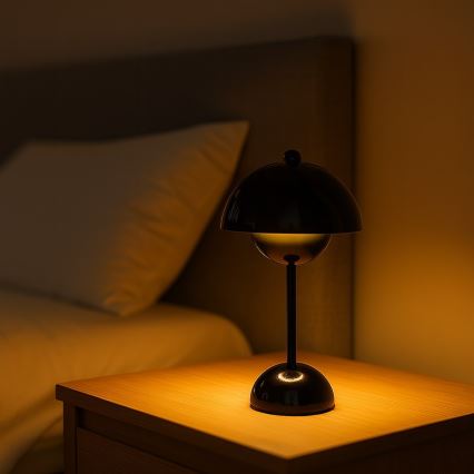 LED Επαναφορτιζόμενη επιτραπέζια λάμπα αφής COSTA LED/3W/5V 2400 mAh 3000-6000K μαύρη