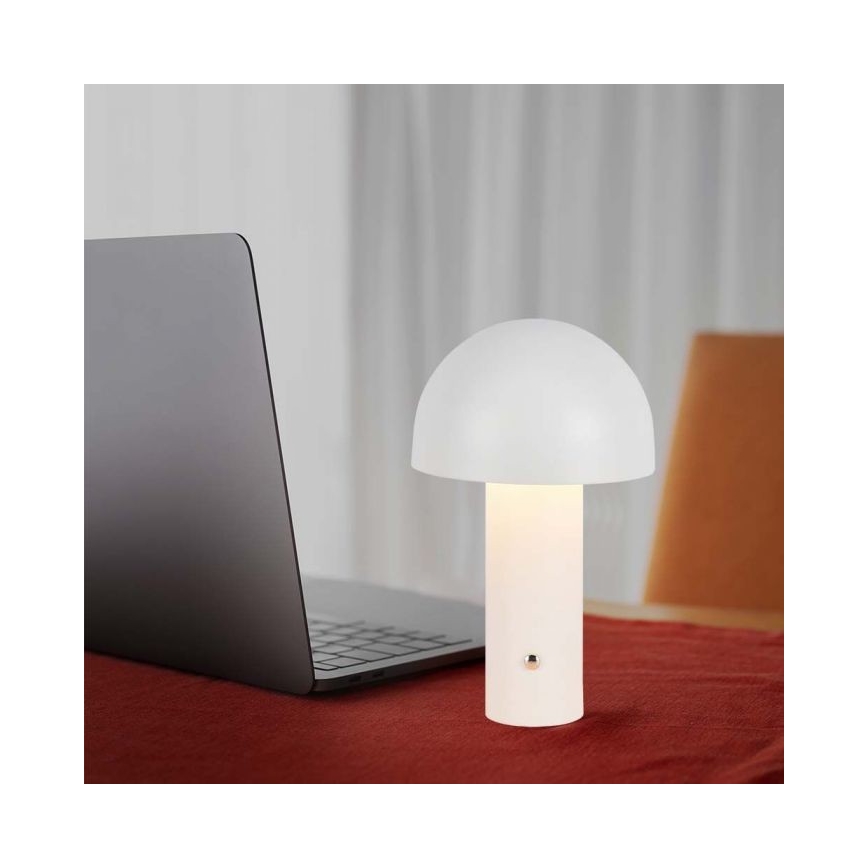 LED Dimming rechargeable touch επιτραπέζια λάμπα LED/1W/5V 3000-6000K 1800 mAh λευκό