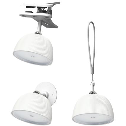 LED Επαναφορτιζόμενη επιτραπέζια λάμπα dimming 4σε1 LED/3,5W/5V 3000/4000/6500K IP54 1800 mAh λευκό
