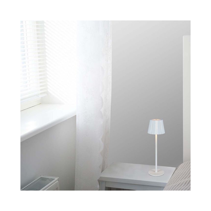 LED Dimming rechargeable touch επιτραπέζια λάμπα LED/4W/5V 3000-6000K 1800 mAh λευκό