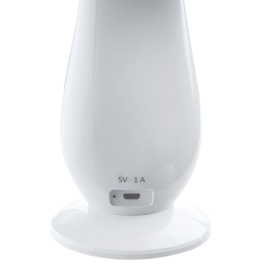 LED Επαναφορτιζόμενη επιτραπέζια λάμπα dimming LILLY LED/4W/5V 1200 mAh λευκό