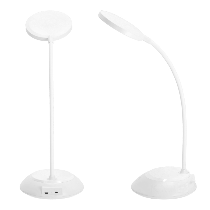 LED Επαναφορτιζόμενη επιτραπέζια λάμπα dimming VISUA LED/5W/5V 3000-5000K 1200 mAh λευκό