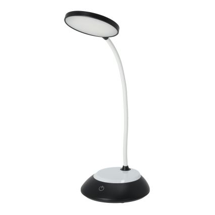 LED Επαναφορτιζόμενη επιτραπέζια λάμπα dimming VISUA LED/5W/5V 3000-5000K 1200 mAh μαύρο