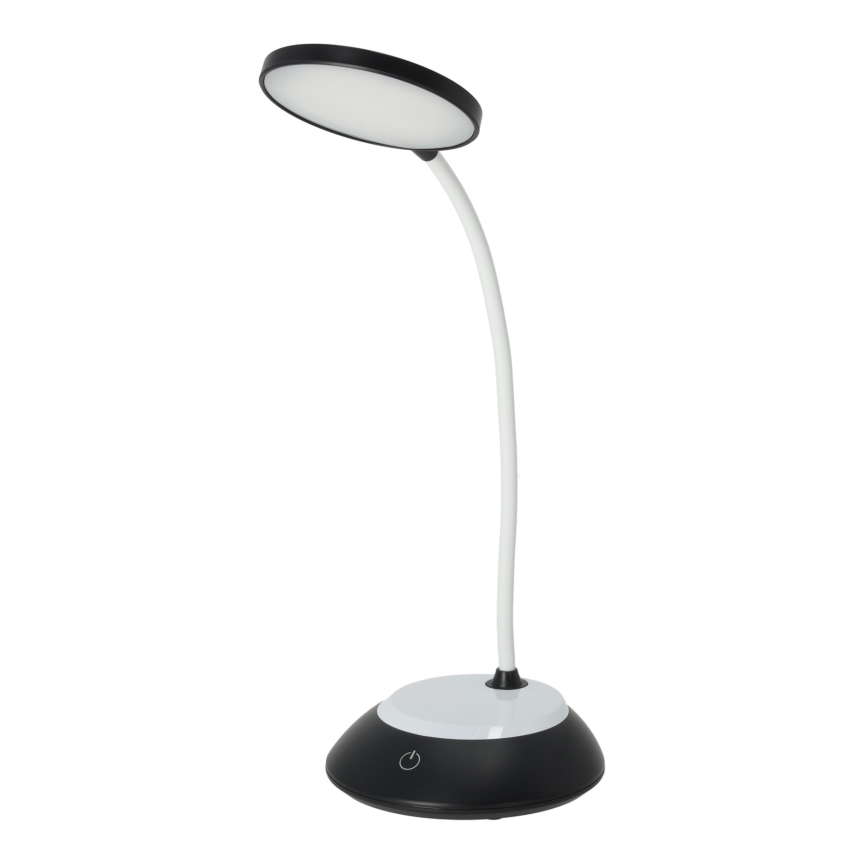 LED Επαναφορτιζόμενη επιτραπέζια λάμπα dimming VISUA LED/5W/5V 3000-5000K 1200 mAh μαύρο