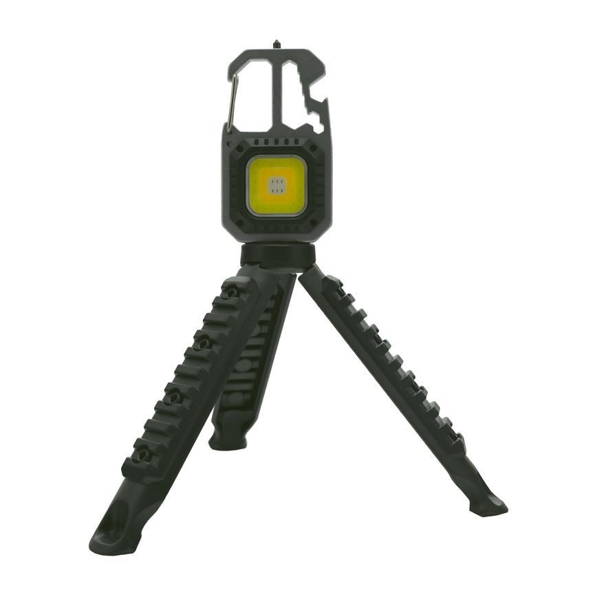 LED Επαναφορτιζόμενο multifunctional flashlight με ένα stand LED/USB-C 400 mAh
