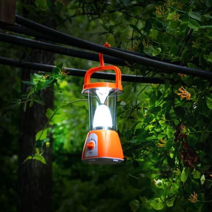 LED Dimming επαναφορτιζόμενο ηλιακό φωτιστικό με λειτουργία power bank LED/230V 710 γυαλιστερό 1600 mAh