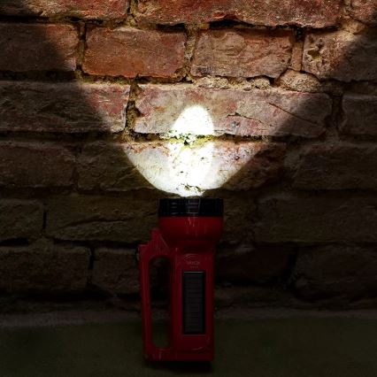 LED Επαναφορτιζόμενος ηλιακός φακός LED/7W/230V 400 γυαλιστερό 3200 mAh