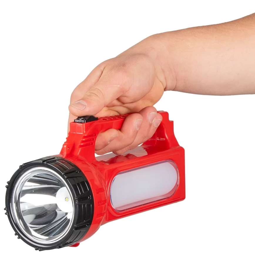 LED Επαναφορτιζόμενος ηλιακός φακός LED/7W/230V 400 γυαλιστερό 3200 mAh