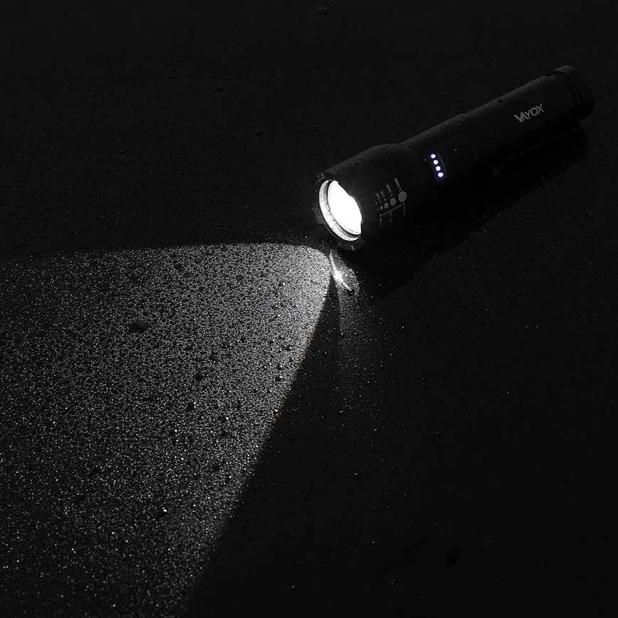 LED Ρυθμιζόμενος Φακός Επαναφορτιζόμενος LED/20W/5V IPX4 800 lm 2000 mAh