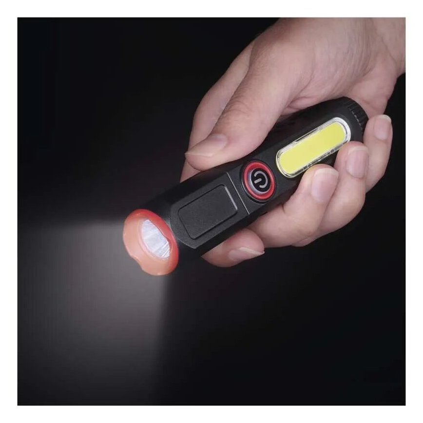 Επαναφορτιζόμενος φακός LED/USB/3,7V 120 lm 400 mAh