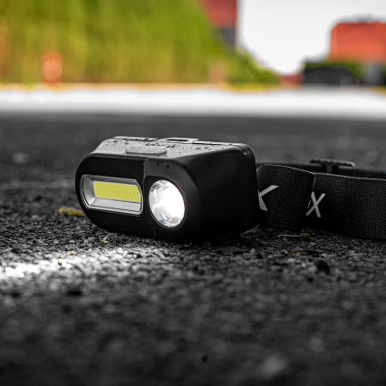 LED Ρυθμιζόμενος Φακός Κεφαλής Επαναφορτιζόμενος 2xLED/5V IPX4 250 lm 2000 mAh