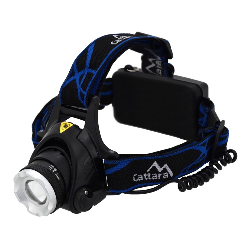 LED Επαναφορτιζόμενος Φακός Κεφαλής LED/6W/7,4V 5600 mAh IP44 μαύρο/μπλε