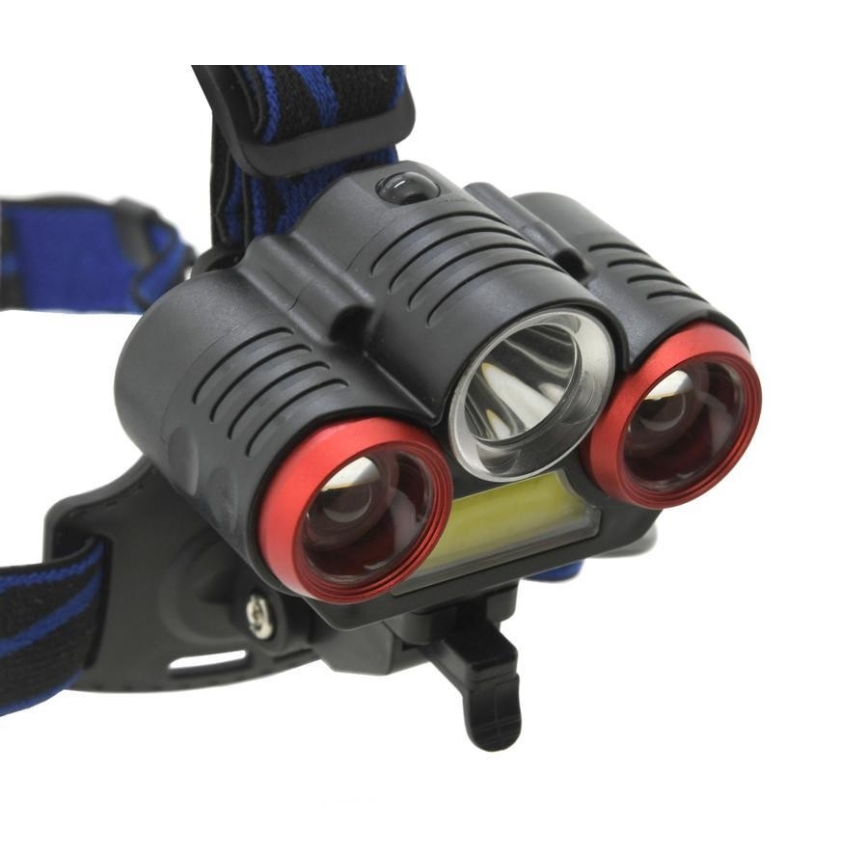 LED Επαναφορτιζόμενος φακός κεφαλής LED / USB 670lm