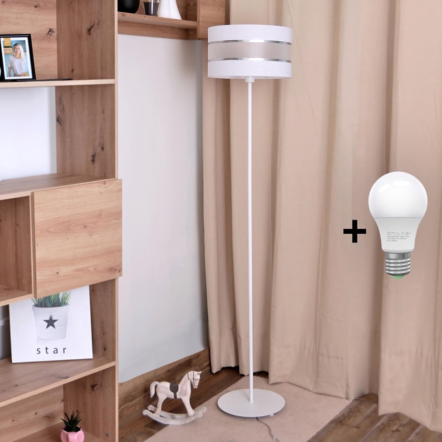 LED Επιδαπέδια λάμπα HELEN 1xE27/15W/230V λευκό