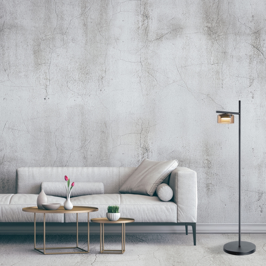 LED επιδαπέδιο φωτιστικό OFELIA 1xGX53/6W/230V μαύρο/μπεζ